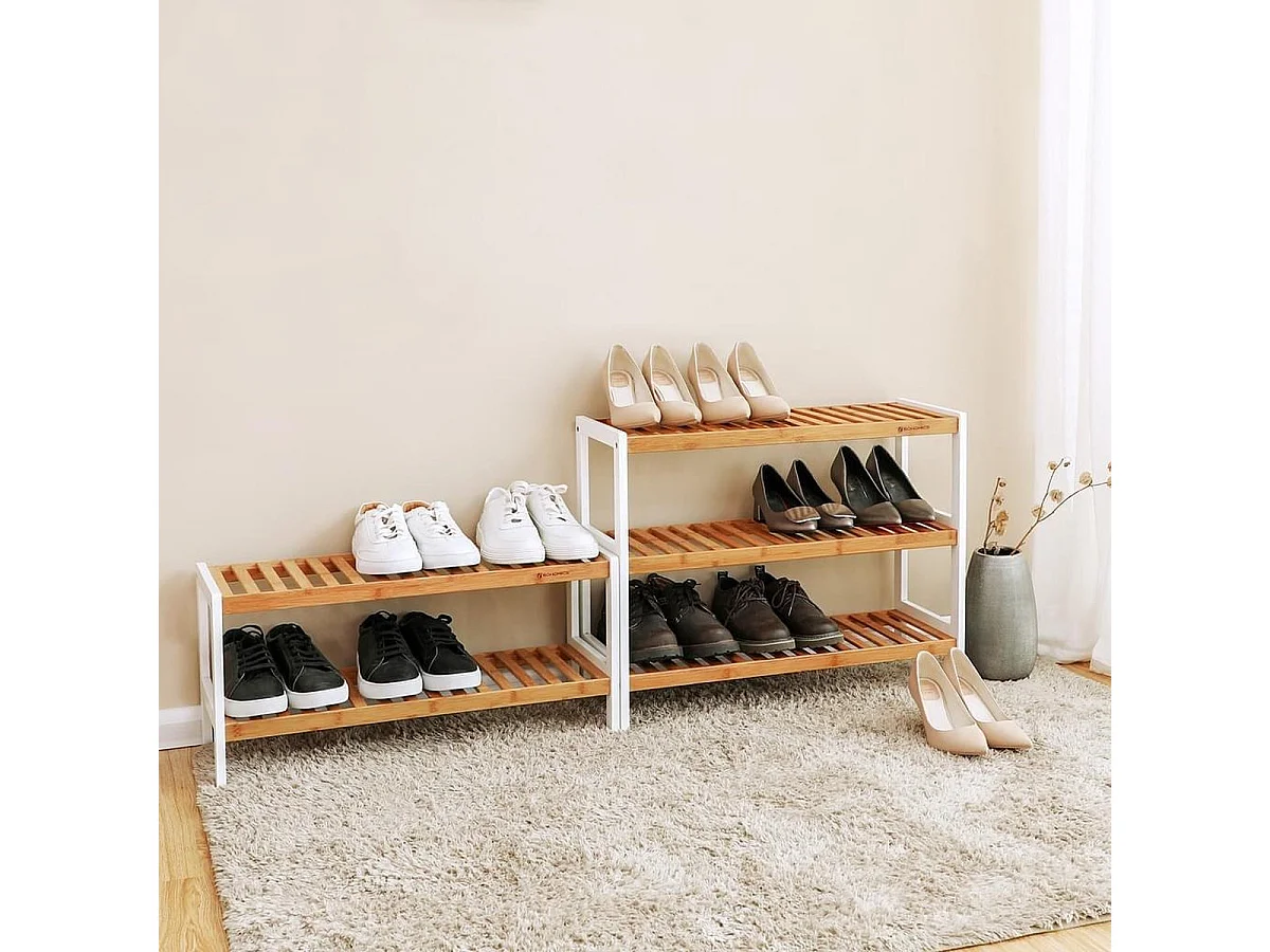 Schoenenrek - Bamboe - 12 Paar