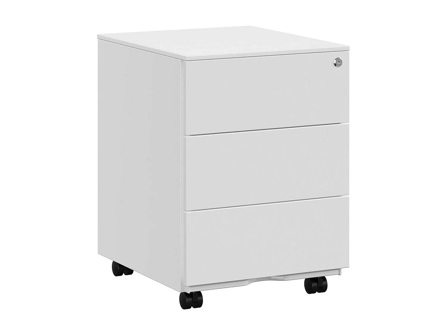 Rolcontainer - Met 3 laden - Voorgemonteerd - Wit