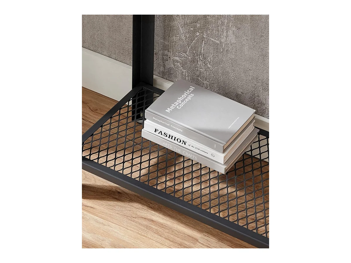 Wandtafel - Industrieel bijzettafel - 101,5x80x35 - Bruin