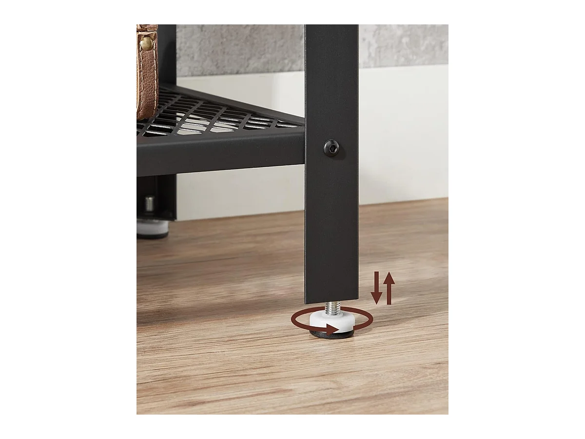 Wandtafel - Industrieel bijzettafel - 101,5x80x35 - Bruin