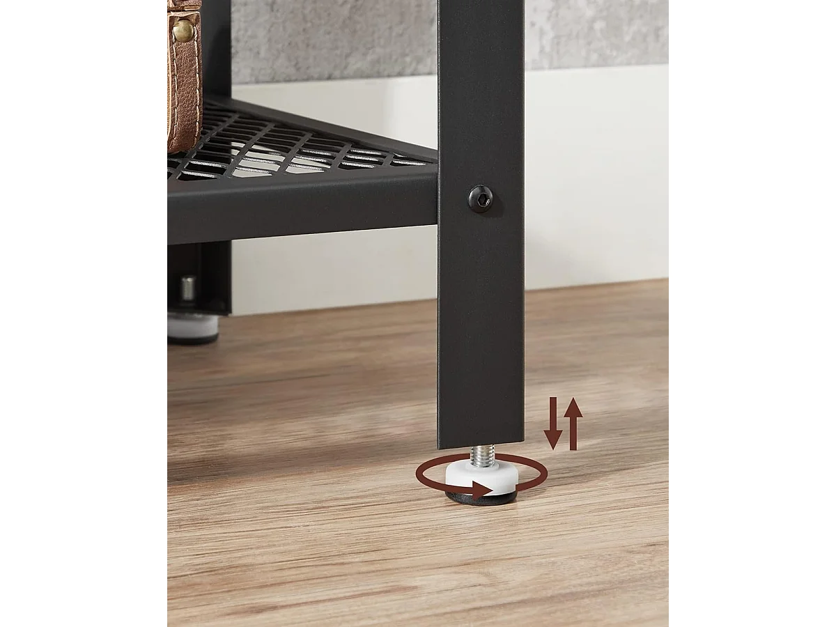 Wandtafel - Industrieel bijzettafel - 101,5x80x35 - Bruin