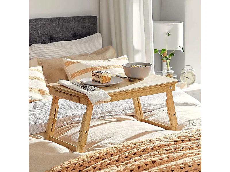 Parya Home - Houten Laptoptafel - Bamboe - Bruin