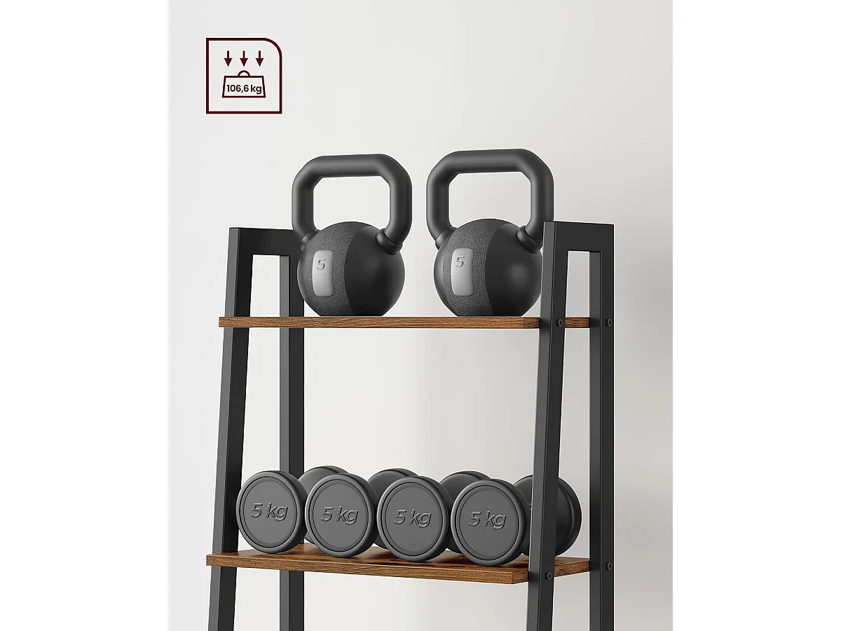 Boekenkast Industrieel - Boekenstandaard - Ladderkast 5 Laags 56 x 34 x 172 cm