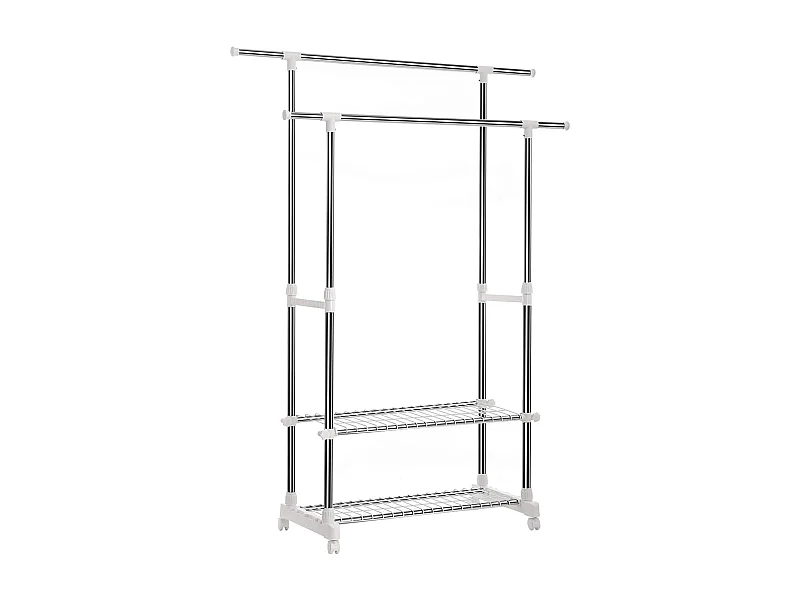 Kledingrek Parya Home - Roestvrij staal 154x172x42 cm - Uitschuifbaar