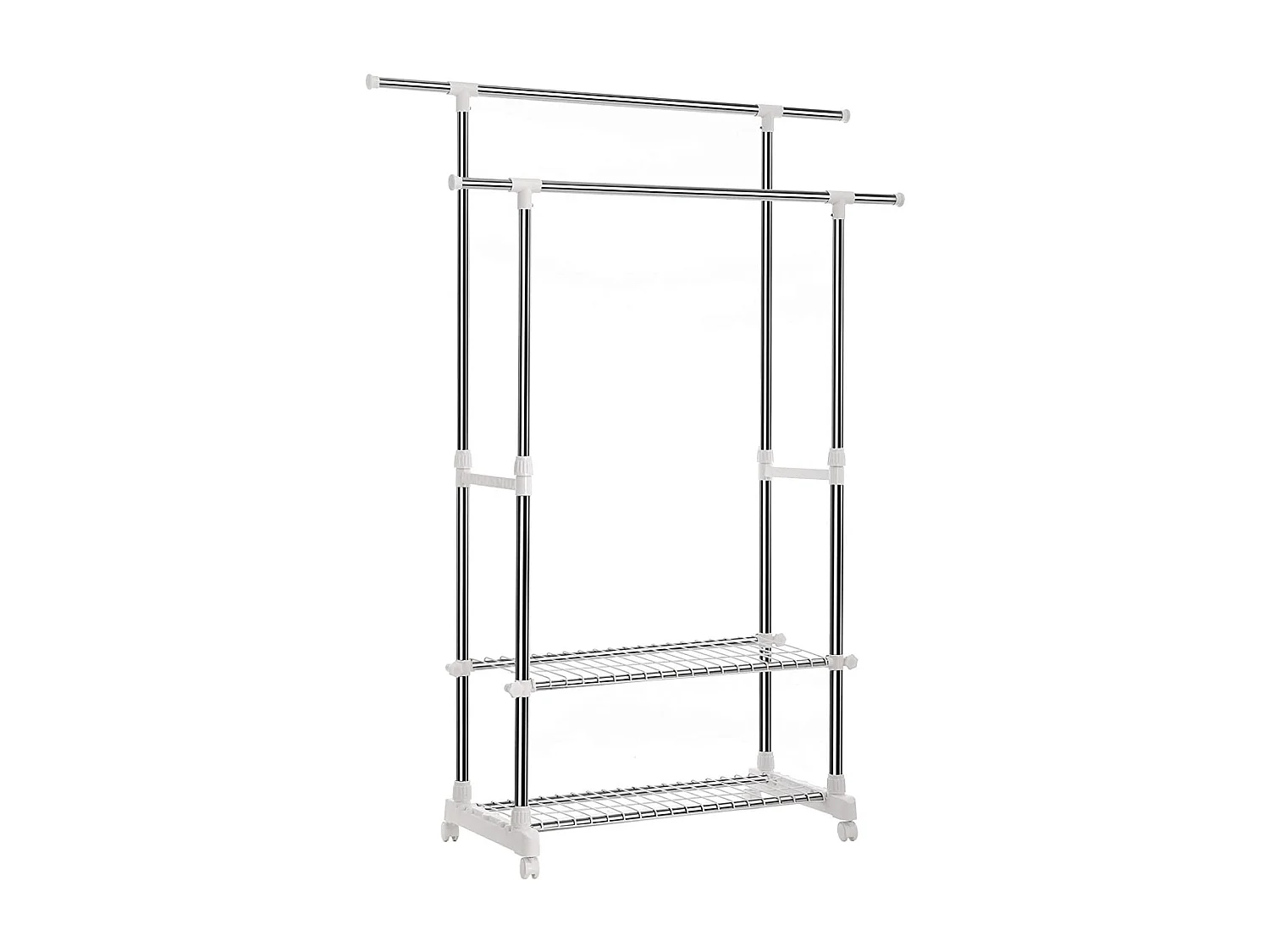 Kledingrek Parya Home - Roestvrij staal 154x172x42 cm - Uitschuifbaar