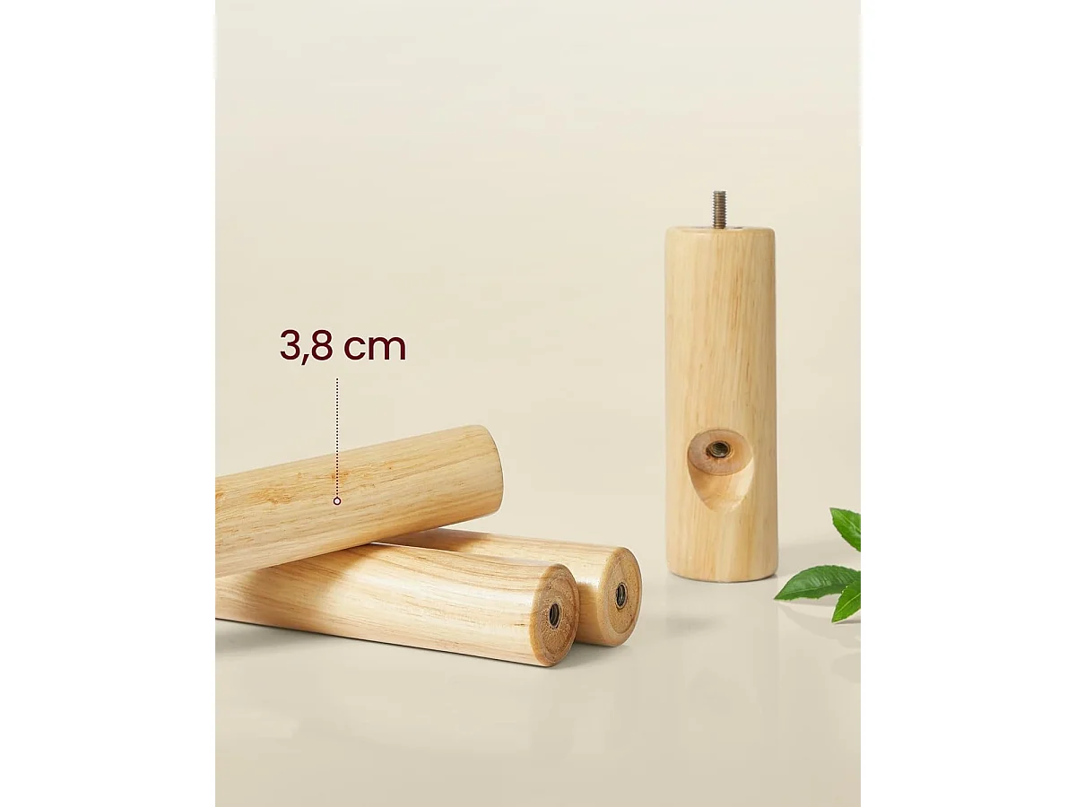 Parya Home Boomvormige Kapstok – Kledingrek van massief hout met 8 haken en 3 verstelbare hoogtes