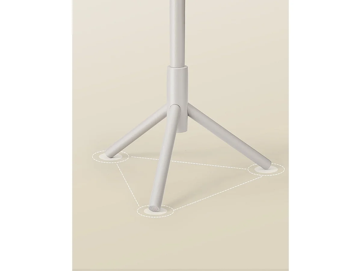 Parya Home Boomvormige Kapstok – Kledingrek van massief hout met 8 haken en 3 verstelbare hoogtes