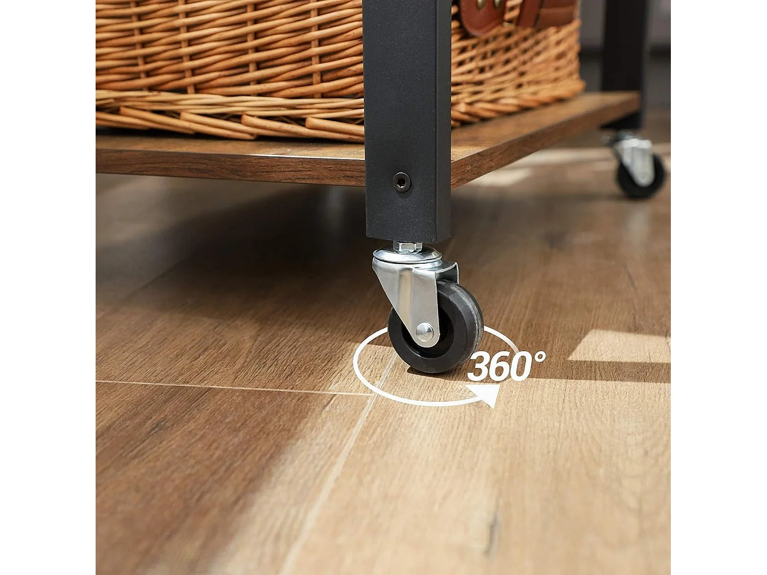 Bobbel Home - Keukenplank op wieltjes - Serveerwagen met 3 planken