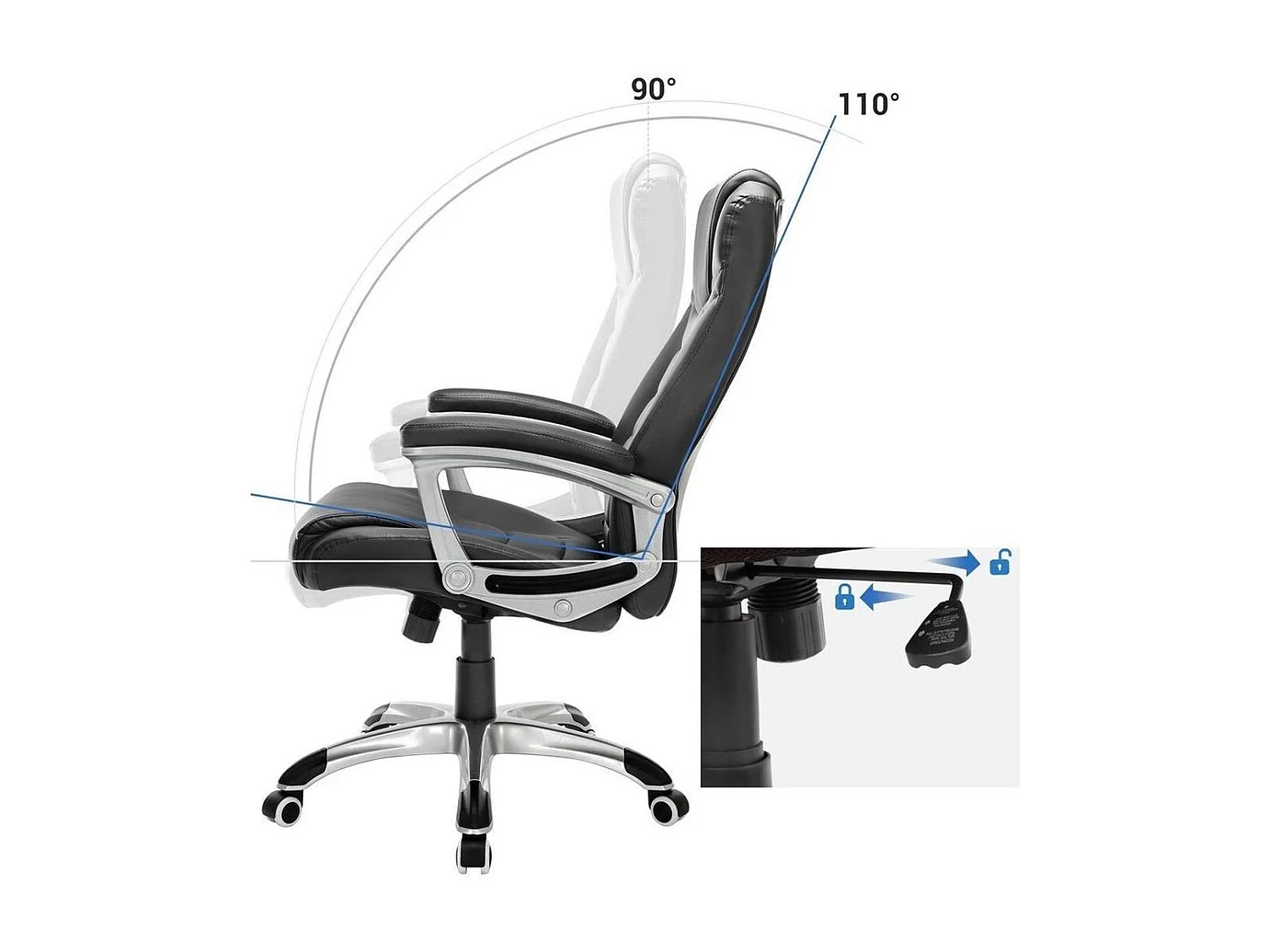 Parya Home - Ergonomische Bureaustoel - Verstelbaar