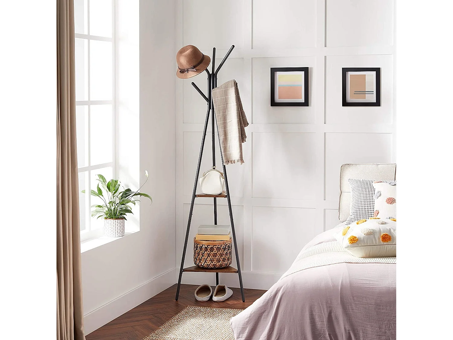 Bobbel Home - Garderobestandaard - Vintage - Bruin