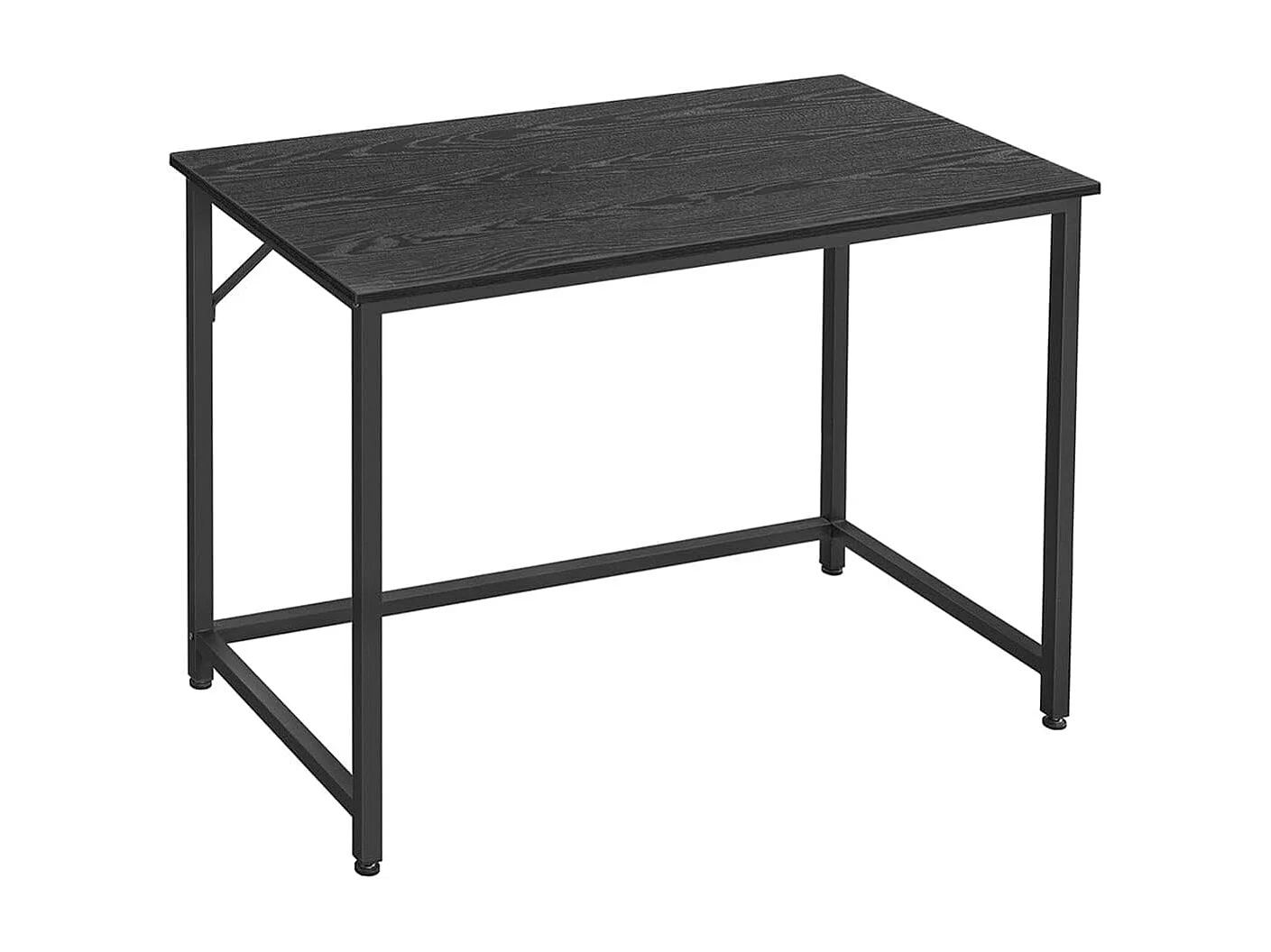 Parya Home Compact Bureau – Modern computerbureau met metalen frame, 50 x 100 x 76 cm, zwart