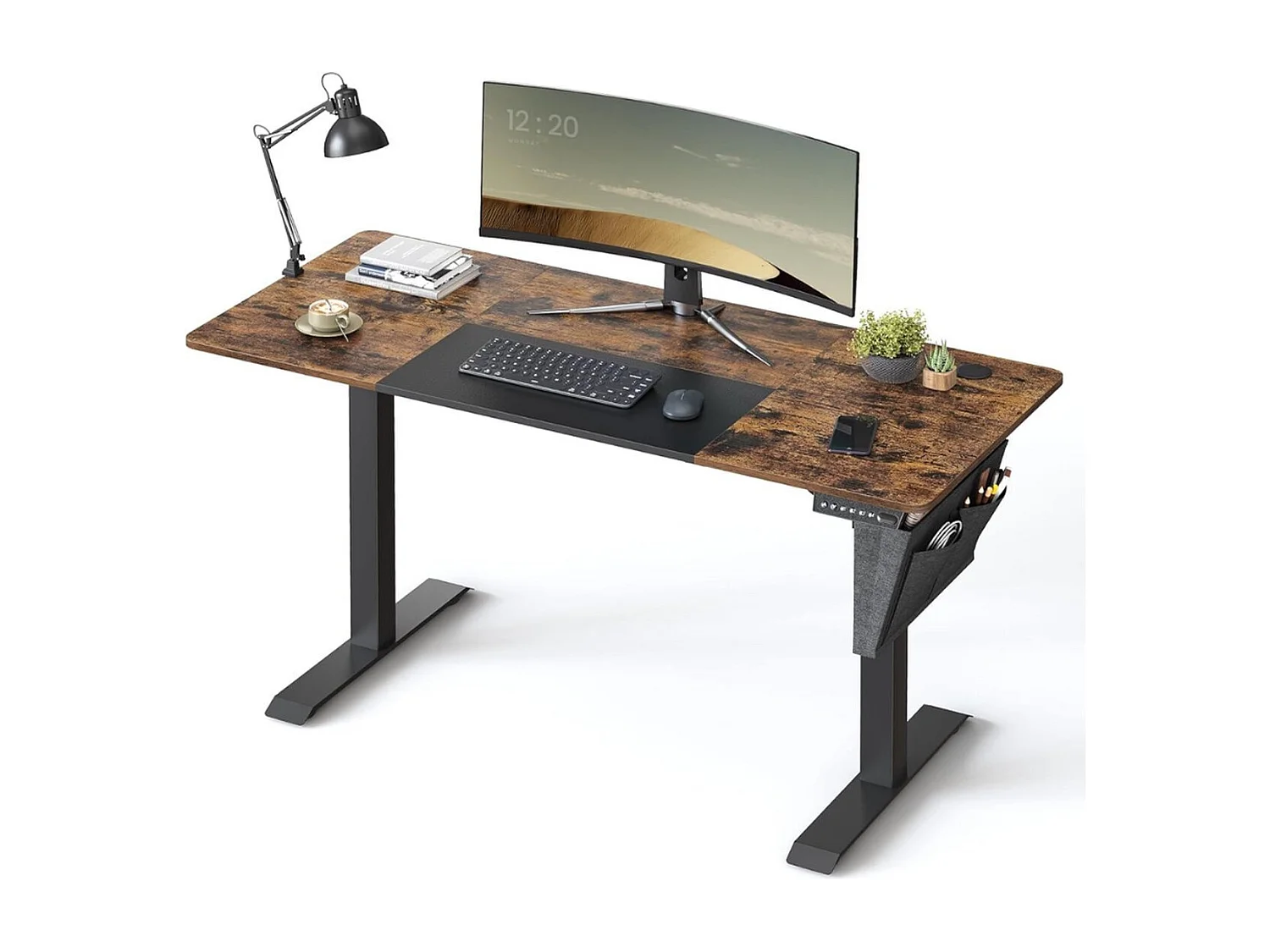 Parya Home Elektrisch Verstelbaar Bureau 120 x 60 cm – Hoogte Verstelbaar met Geheugenfunctie