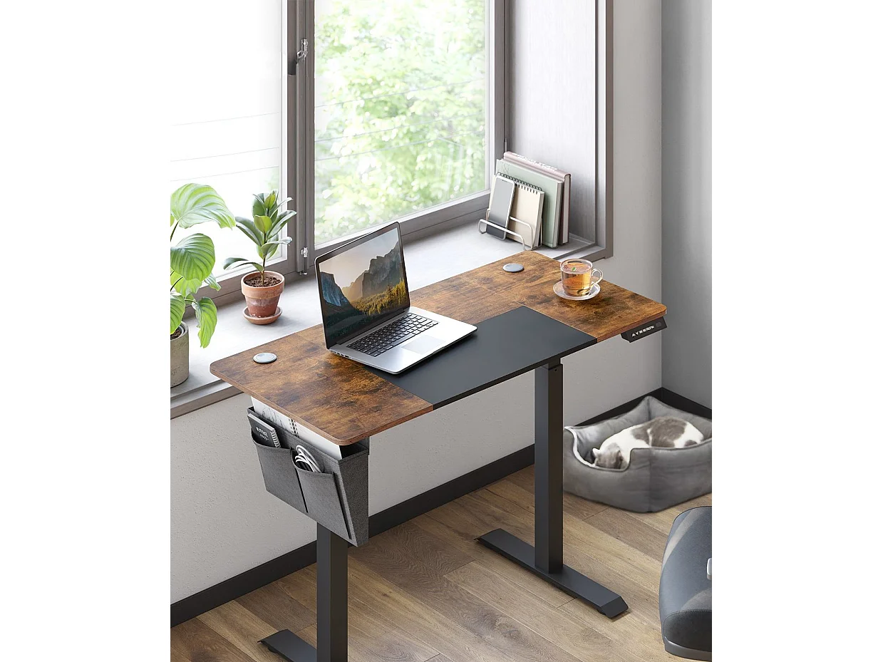 Parya Home Elektrisch Verstelbaar Bureau 120 x 60 cm – Hoogte Verstelbaar met Geheugenfunctie