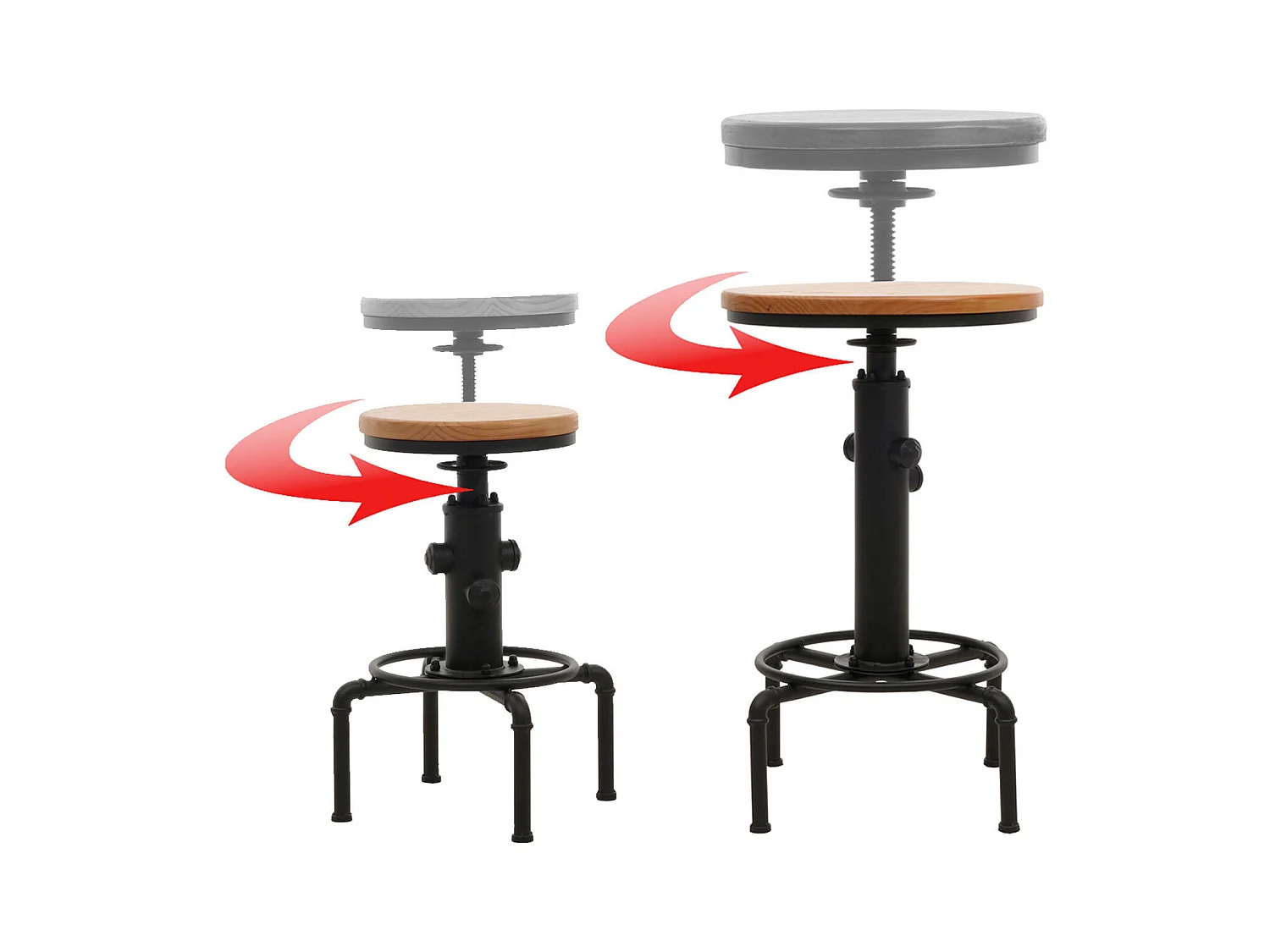 2x tabourets de bar marron 34 x 34 x 61 cm 04_0006775