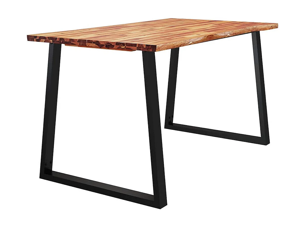 Table de salle à marron 140 x 80 x 75 cm DEC036714