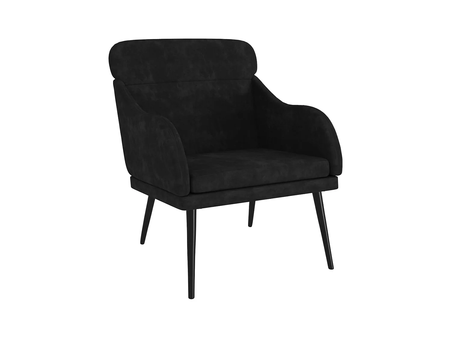 Fauteuil lounge design et métal argentée 63 x 76 x 80 cm DEC028649