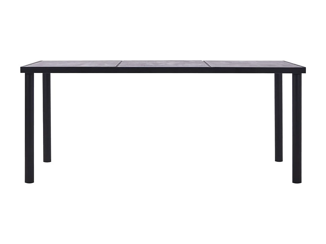 Table de salle à métal grise 200 x 100 x 75 cm DEC036892