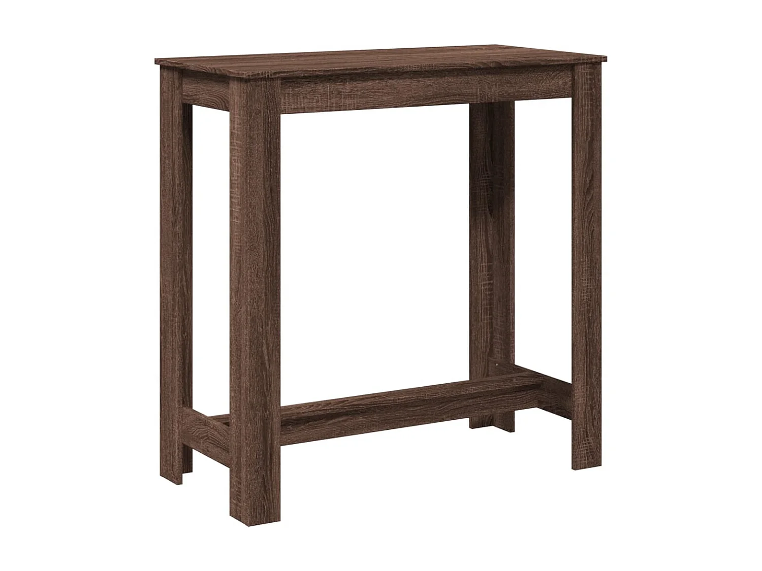 Table d’appoint multifonction 102 bois marron 102 x 50 x 103.5 cm DEC036435