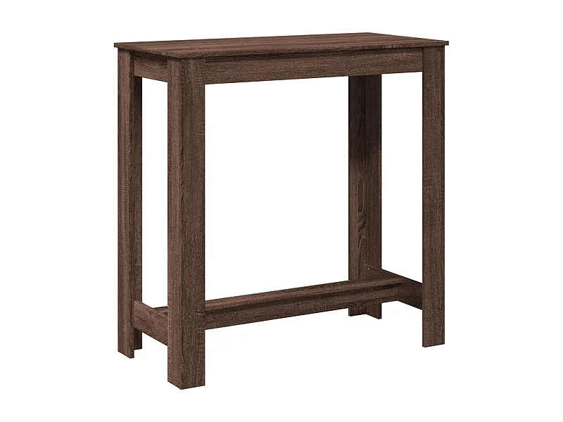 Table d’appoint multifonction 102 bois marron 102 x 50 x 103.5 cm DEC036435