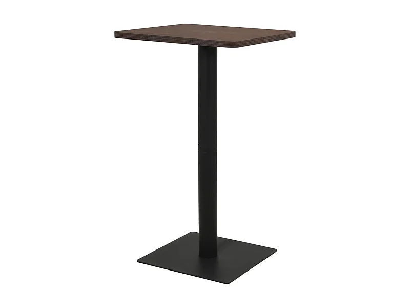 Table d'appoint auxiliaire table marron 70 x 70 x 107 cm DEC036547