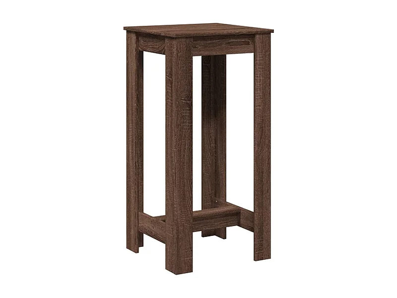 Table d’appoint multifonction 51 bois marron 51 x 50 x 103.5 cm DEC036437
