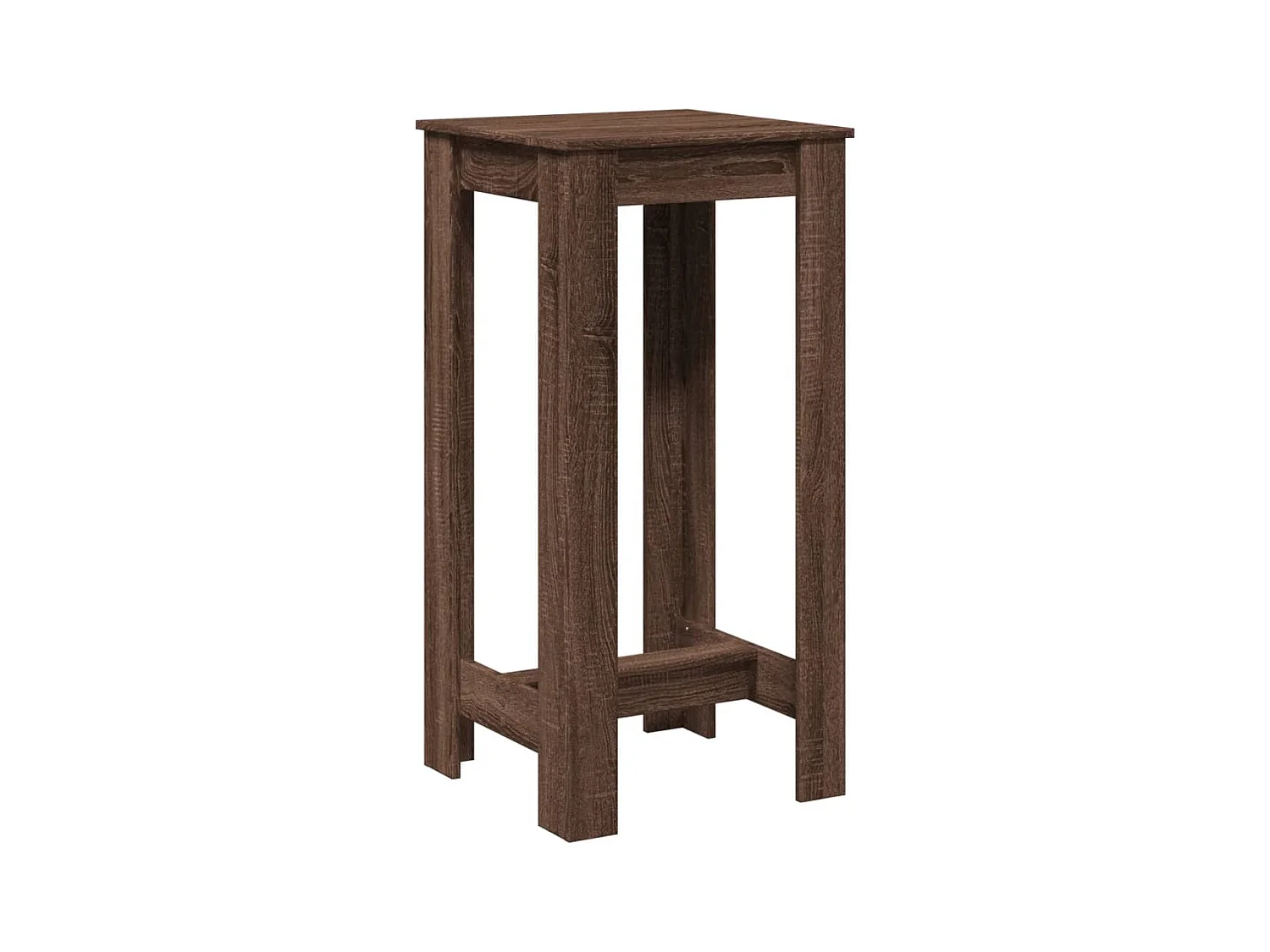Table d’appoint multifonction 51 bois marron 51 x 50 x 103.5 cm DEC036437