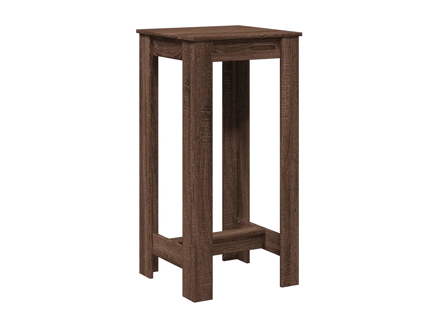 Table d’appoint multifonction 51 bois marron 51 x 50 x 103.5 cm DEC036437