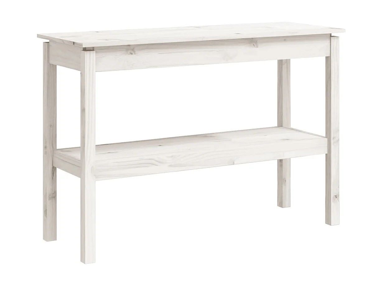 Table console style simple bois blanche 110 x 40 x 75 cm DEC031693
