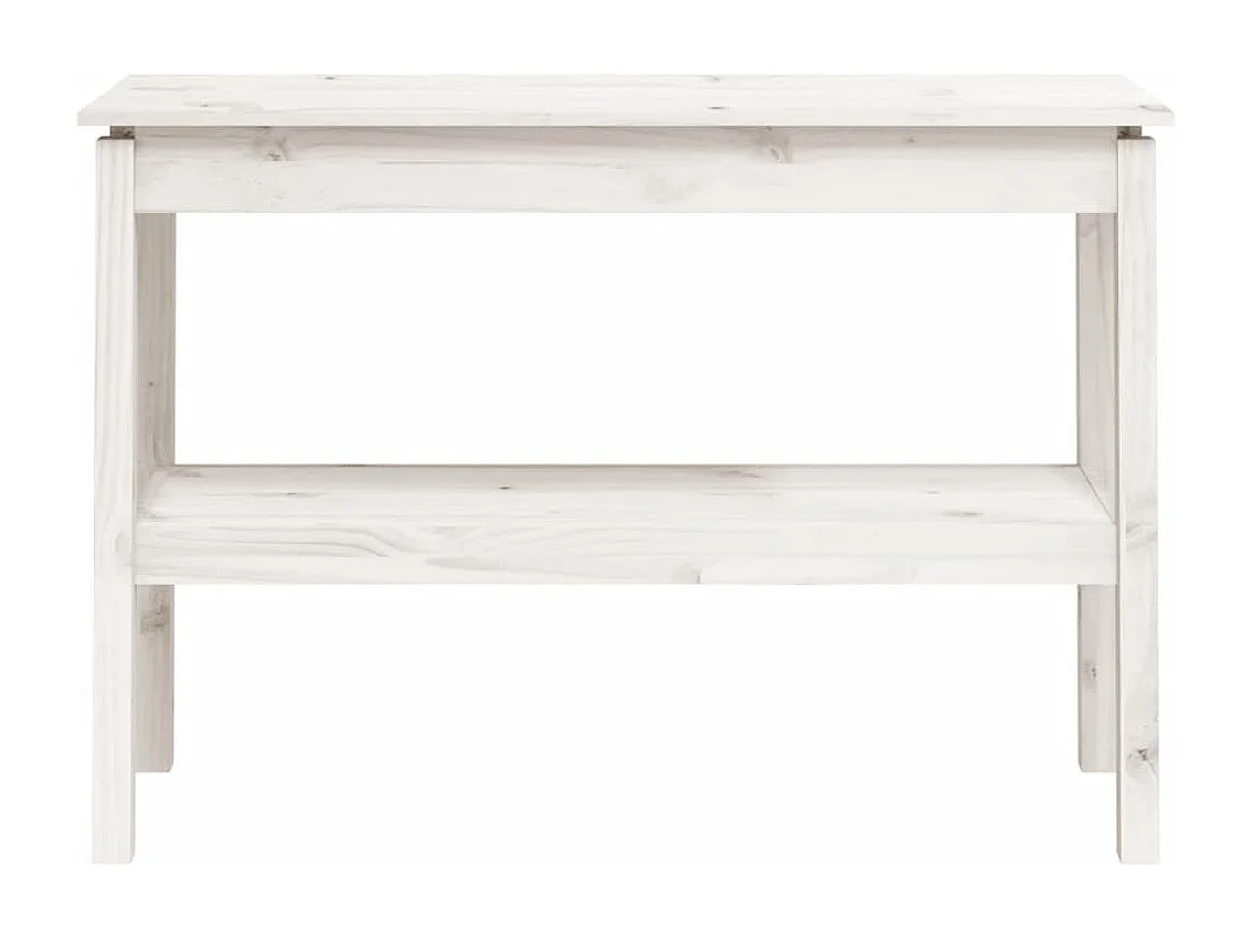 Table console style simple bois blanche 110 x 40 x 75 cm DEC031693