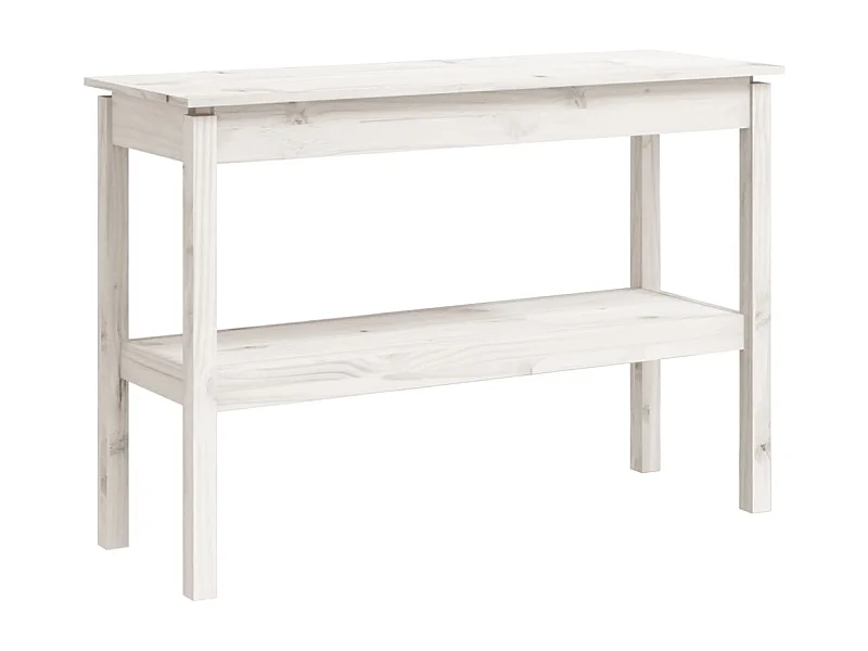 Table console style simple bois blanche 110 x 40 x 75 cm DEC031693