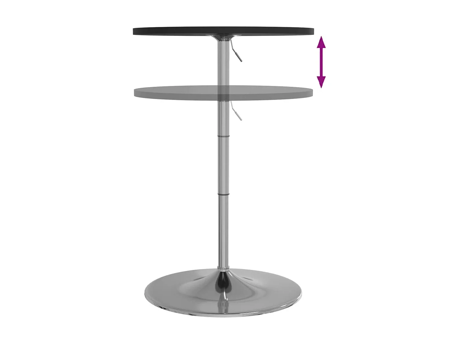 Table d’appoint multifonction table marron 60 x 60 x 90 cm DEC036493