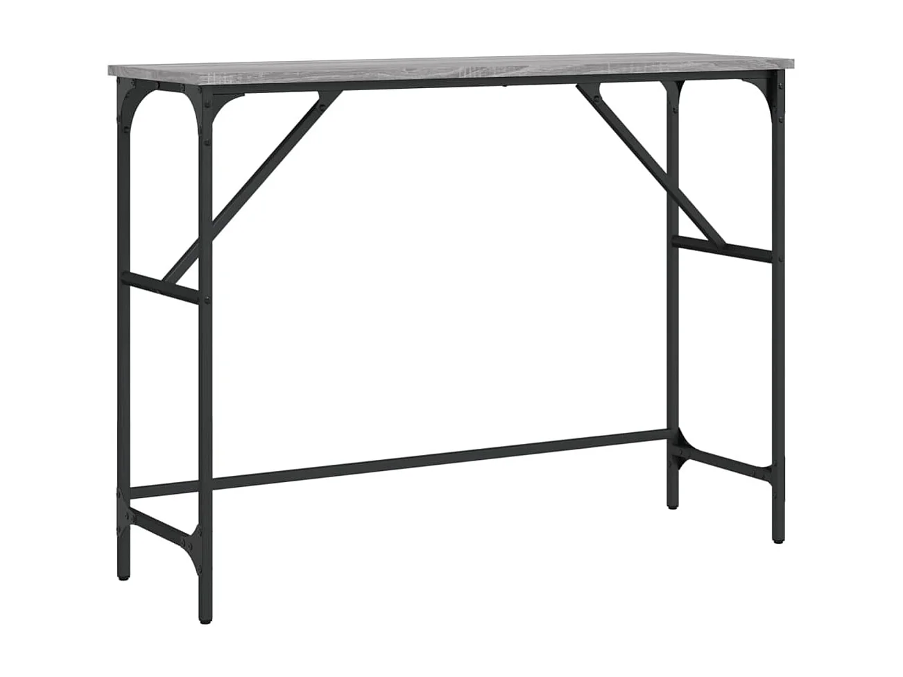 Table console 100 x métal marron 100 x 32 x 75 cm DEC032194