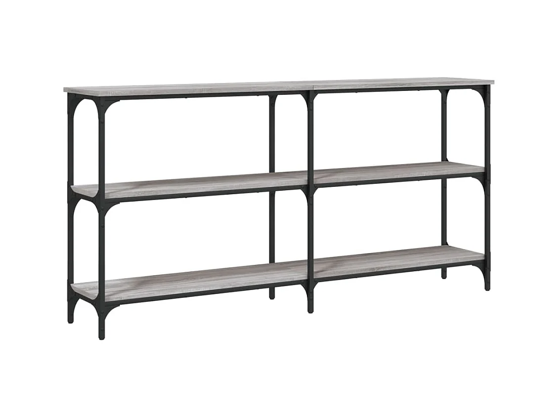 Table console avec étagères métal marron 150 x 29 x 75 cm DEC032218