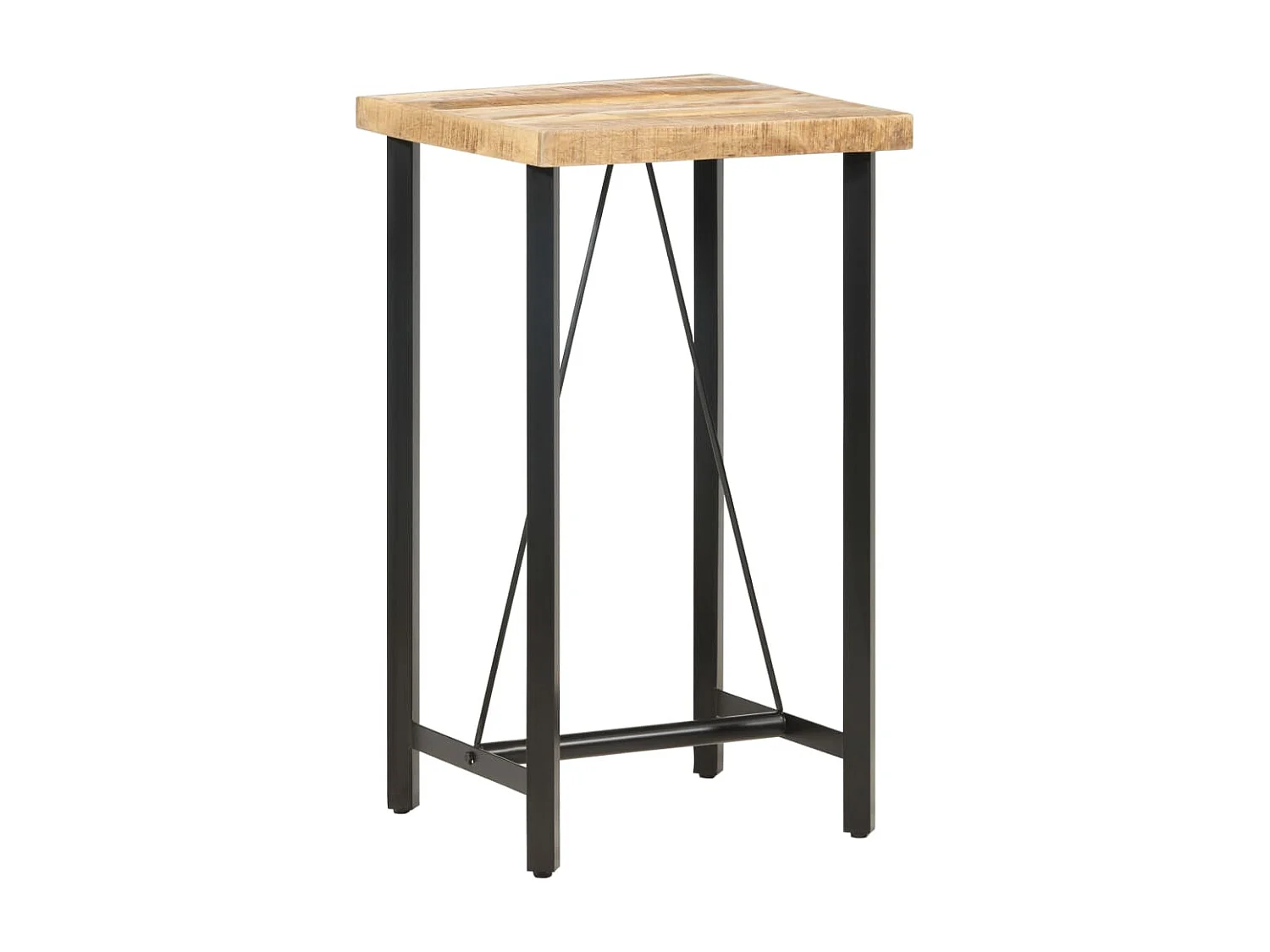 Table d’appoint multifonction table bois marron 60 x 60 x 107 cm DEC036323