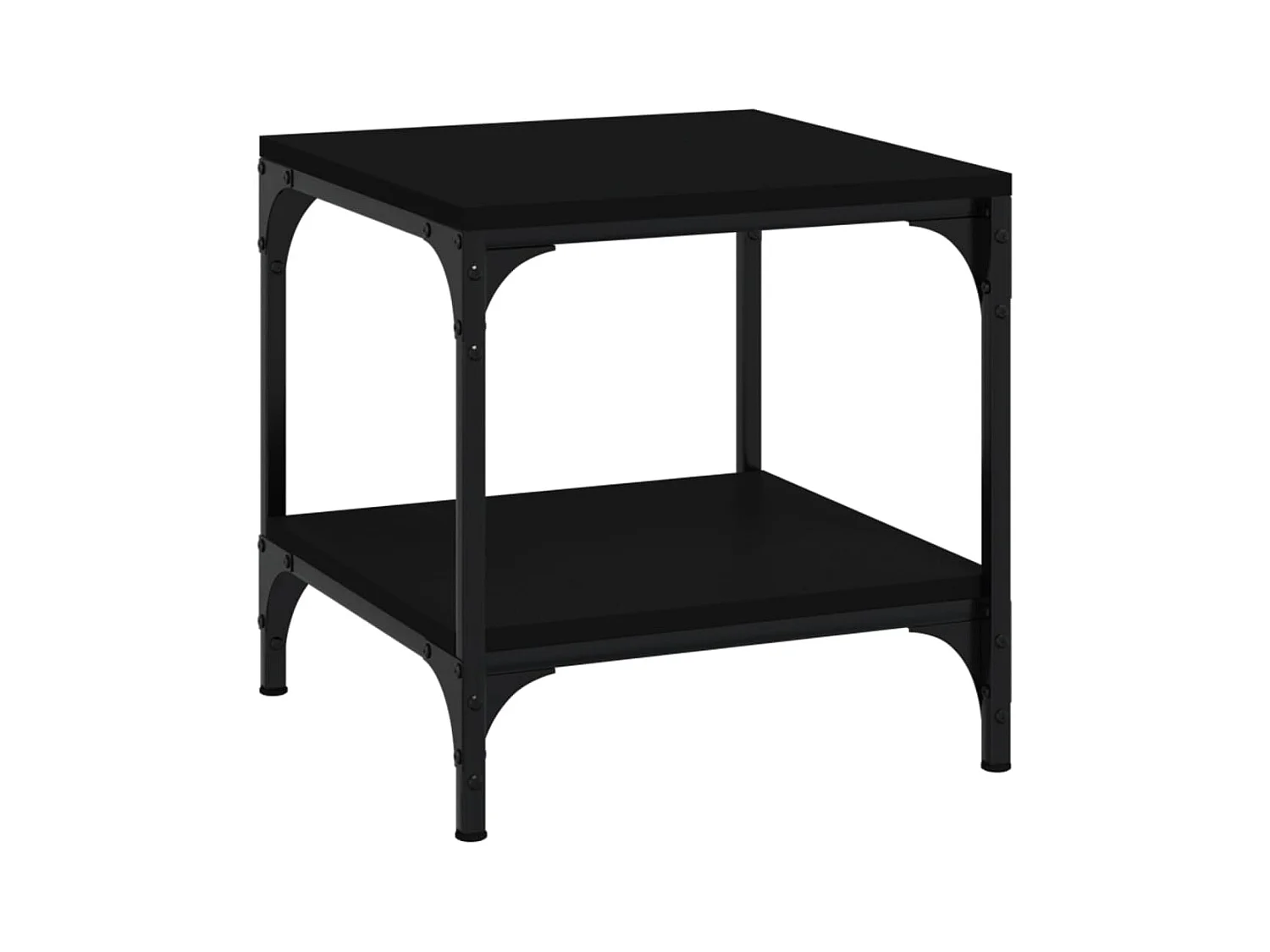 Table d'appoint chevet avec marron 40 x 40 x 40 cm DEC040291