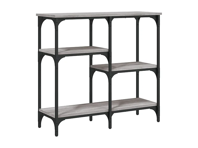 Table console avec étagères métal marron 80 x 29 x 75 cm DEC032250