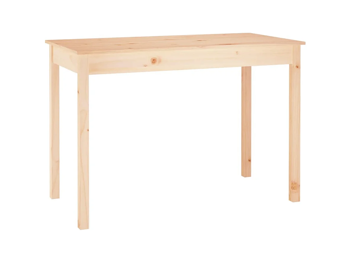 Table de salle à bois beige 110 x 55 x 75 cm DEC036690