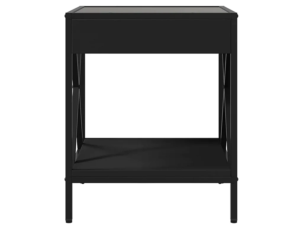 Table de chevet de métal 40 x 40 x 49 cm DEC037563