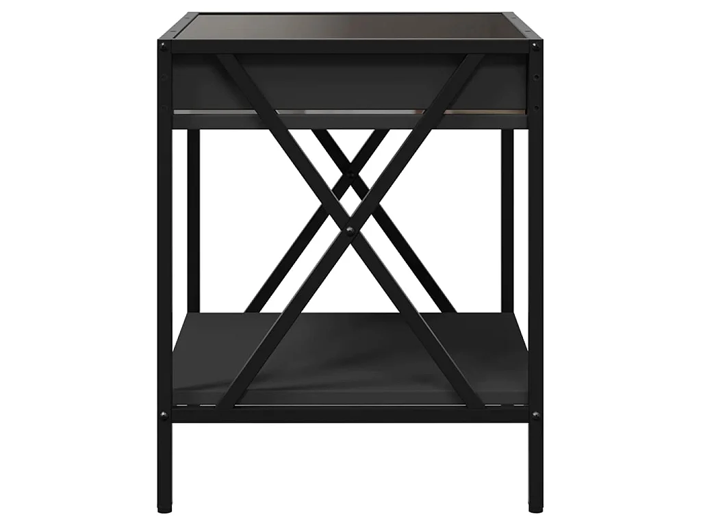 Table de chevet de métal 40 x 40 x 49 cm DEC037563