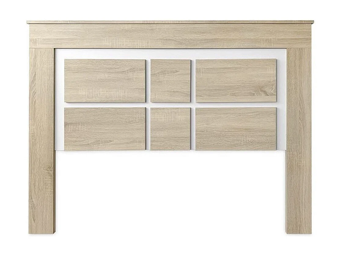 Cabecero de cama de 120x160x3,8 cm con patas apoyado en el suelo en color cambiran Jana