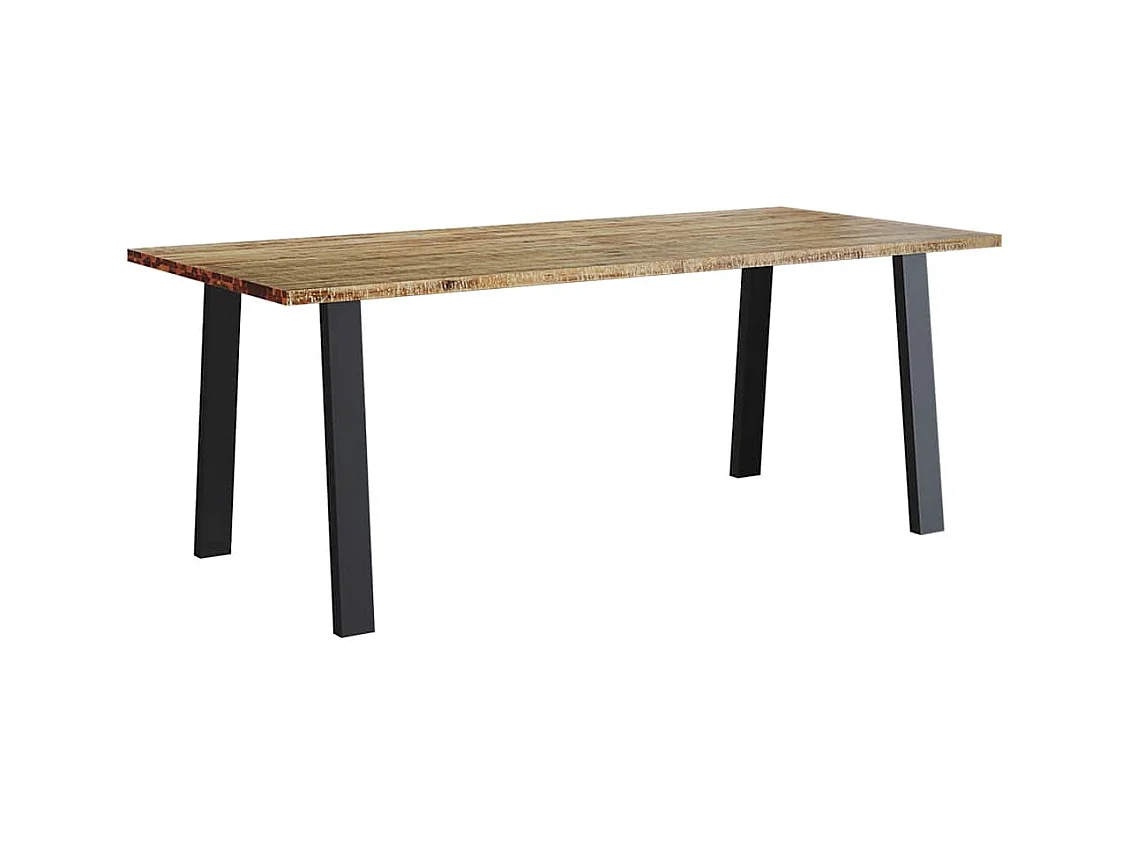 Table de salle à marron 200 x 90 x 75 cm DEC036743