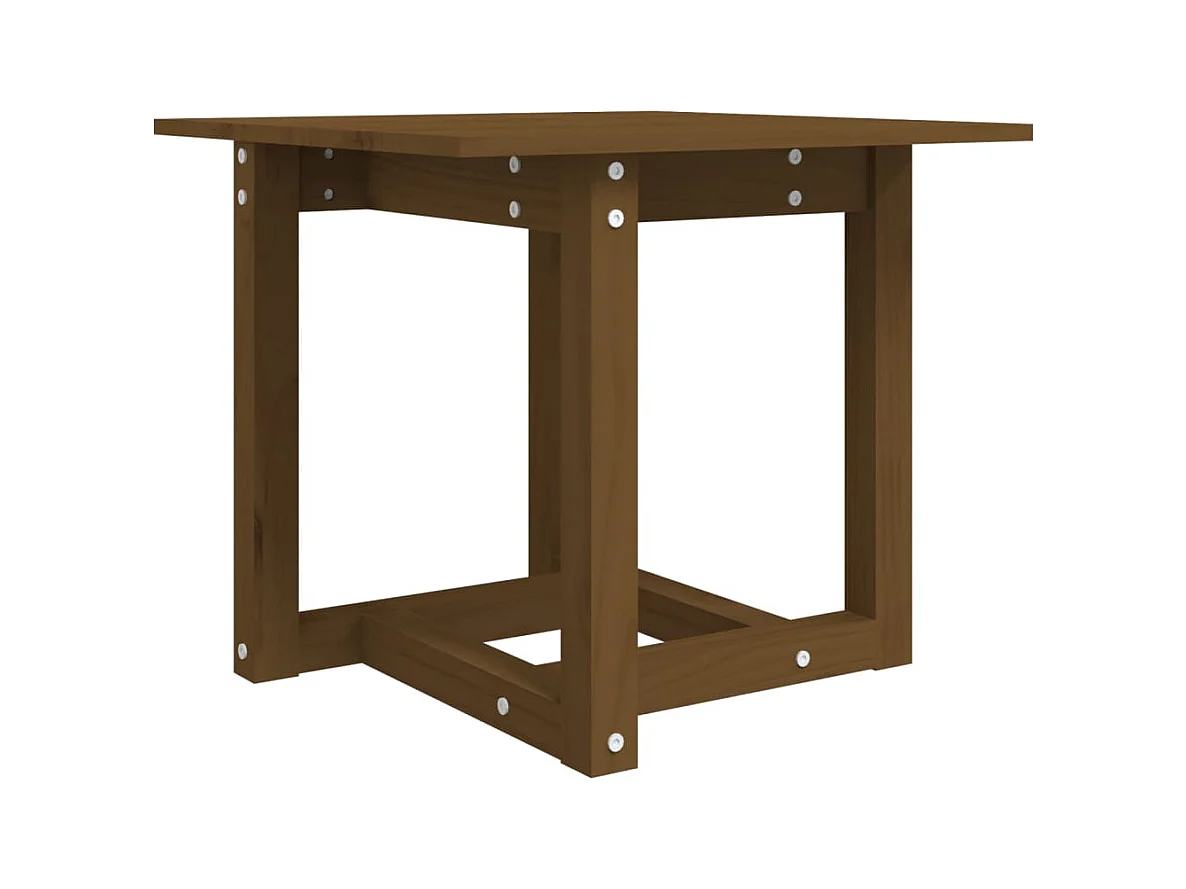 Table d'appoint design simple bois marron 50 x 50 x 45 cm DEC039483