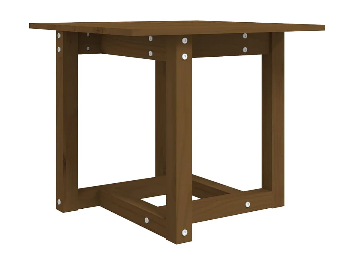 Table d'appoint design simple bois marron 50 x 50 x 45 cm DEC039483