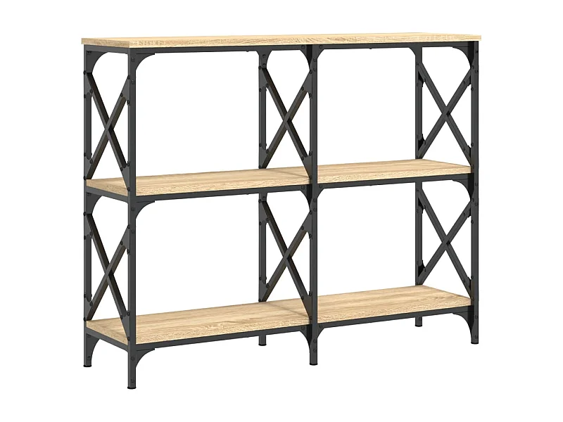 Table console style industriel beige 100 x 28 x 80.5 cm DEC031901