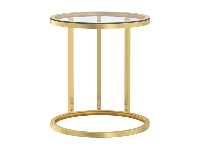Table d'appoint bout de verre 45 x 45 x 58 cm DEC032432