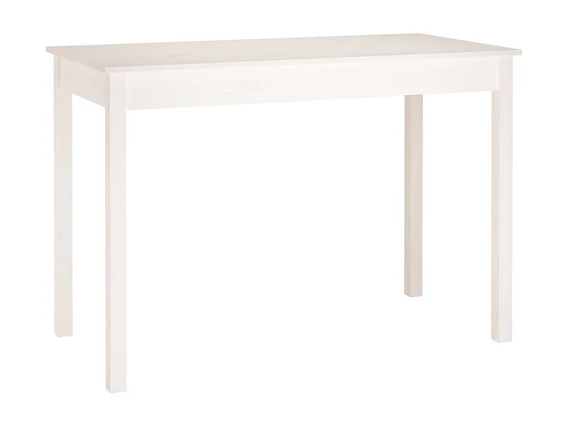 Table de salle à bois blanche 110 x 55 x 75 cm DEC036758