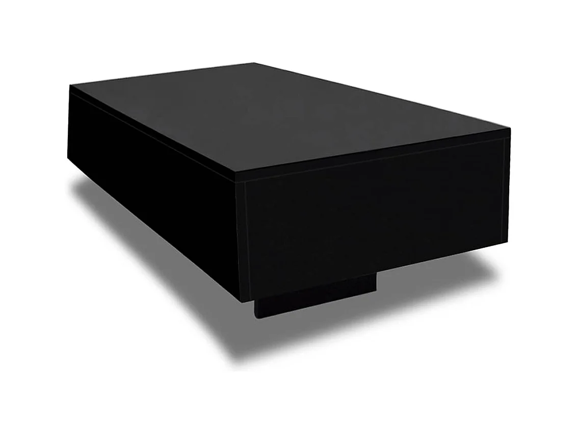 Table basse design moderne effet bois 85 x 55 x 31 cm DEC039425