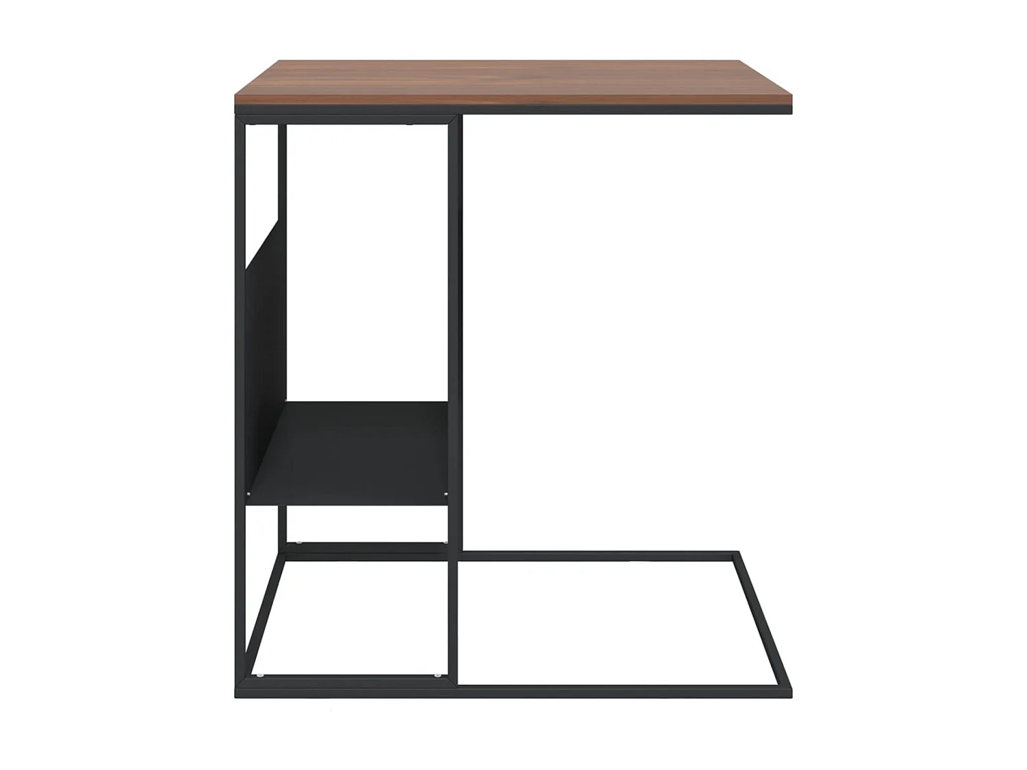 Table d'appoint en forme bois marron 55 x 36 x 59.5 cm DEC040295