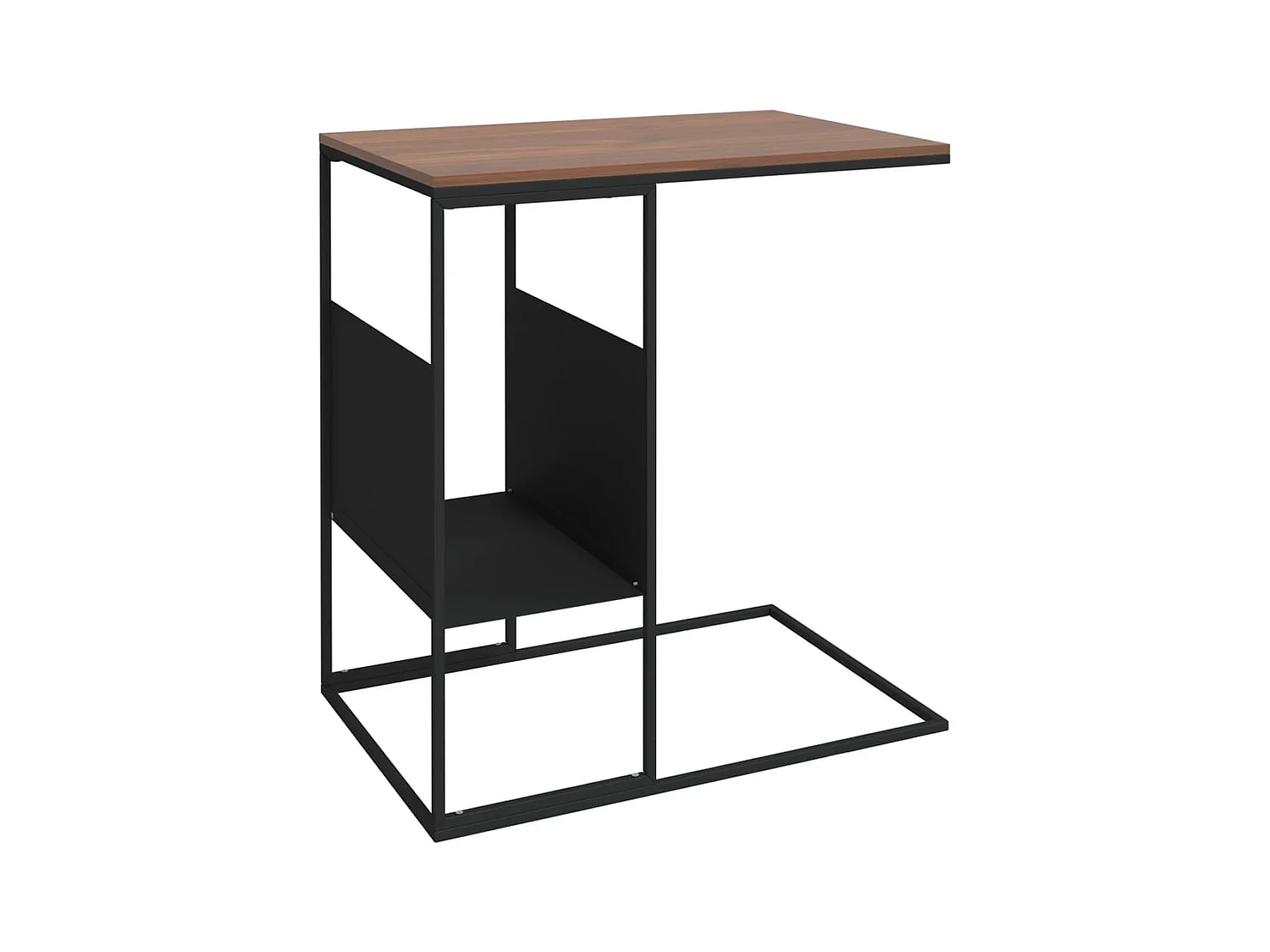 Table d'appoint en forme bois marron 55 x 36 x 59.5 cm DEC040295
