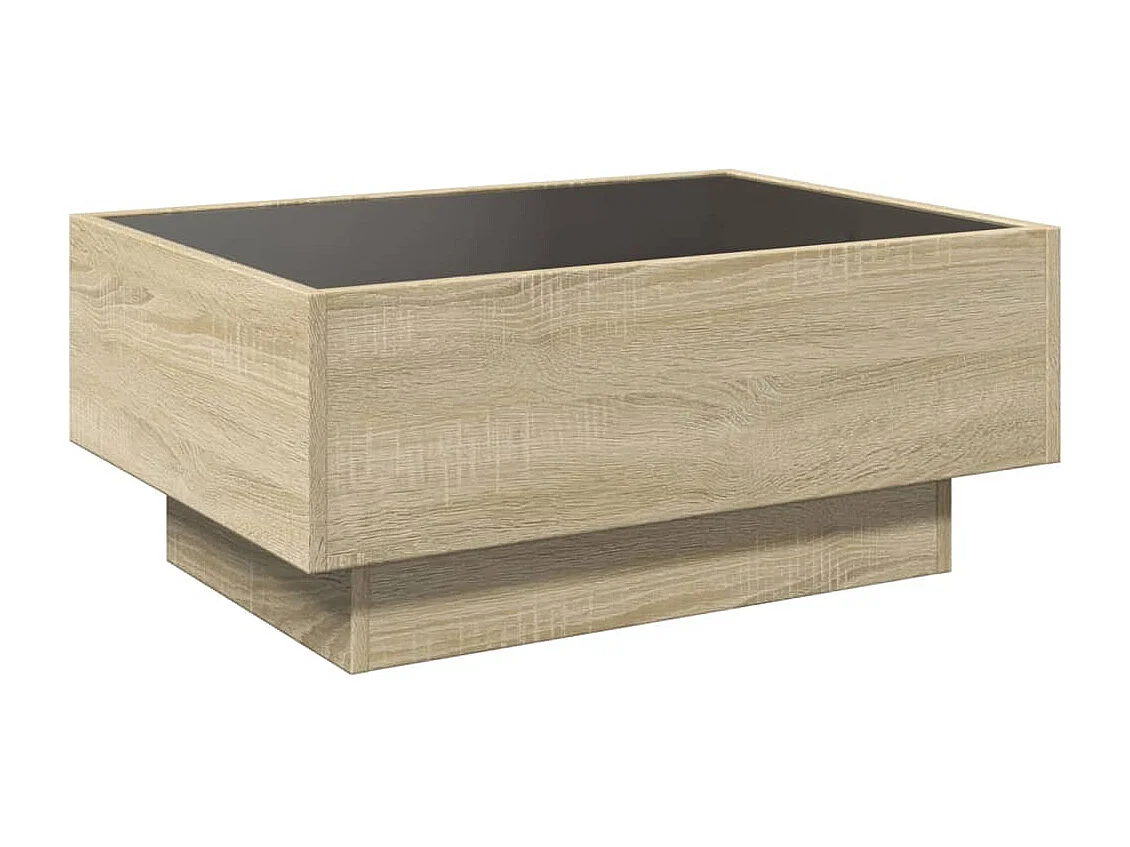 Table basse de salon bois 70 x 50 x 30 cm DEC037418